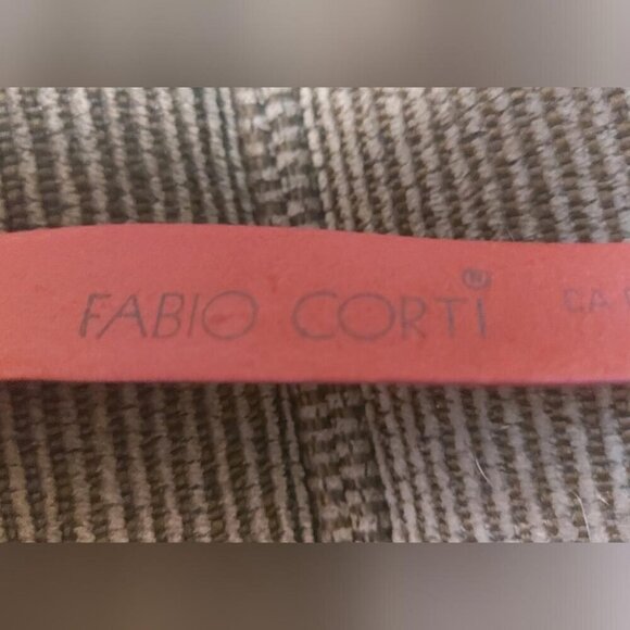 Fabio Corti Vintage Leather Belt Vintage Cowboy Rodeo Festival Western Style - Picture 4 of 9